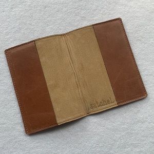 Handcrafted leather passport case